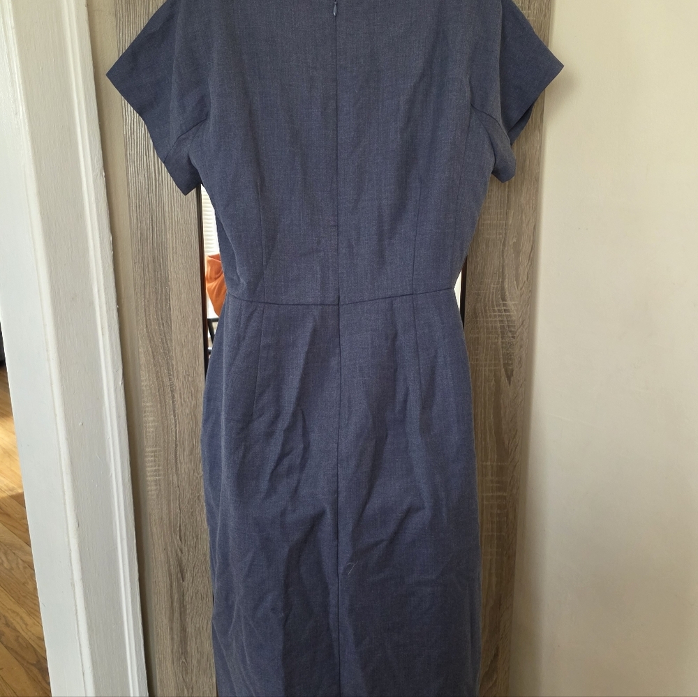 ☆Ann Taylor Blue Sheath Dress☆ - Picture 5 of 6